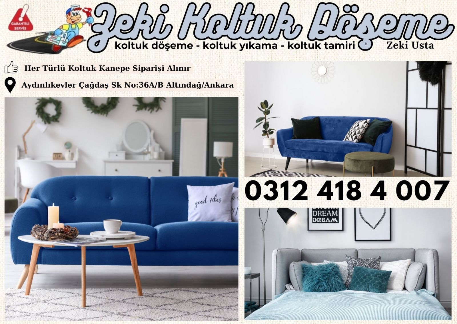 Aydınlıkevler Koltuk Döşeme
